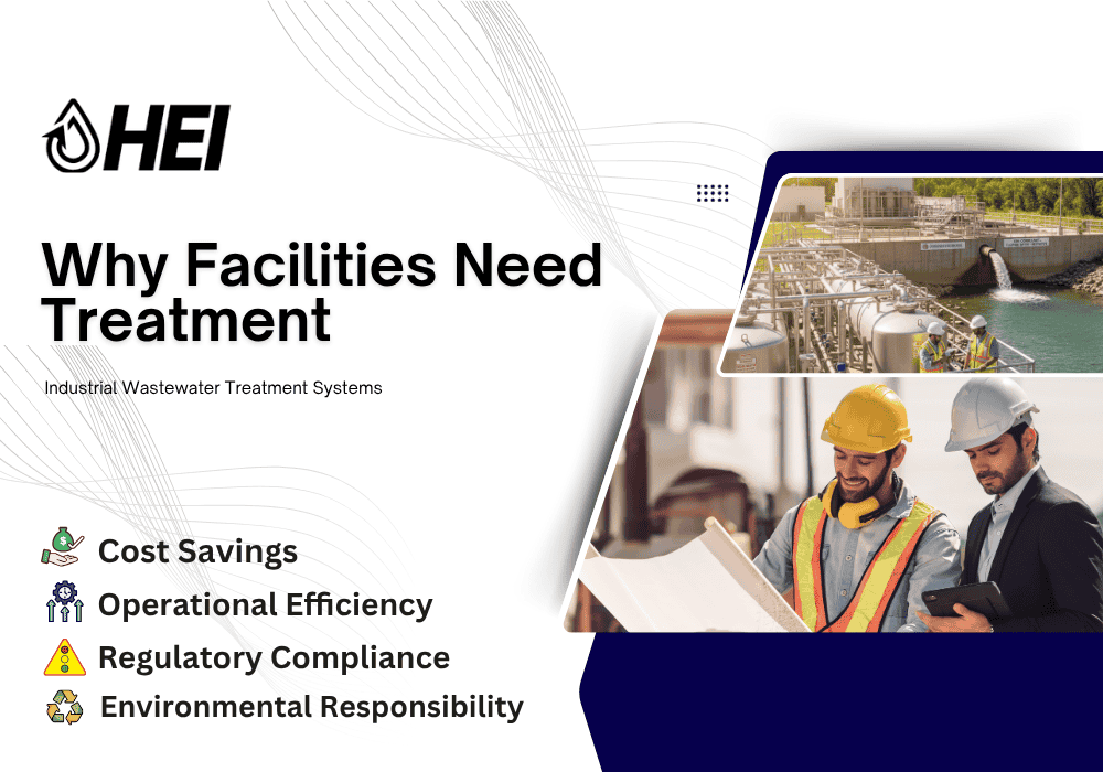 Efficient industrial wastewater treatment system operating in a modern manufacturing facility to remove pollutants and protect the environment.